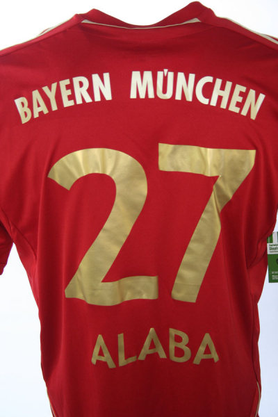 Adidas FC Bayern München Trikot 27 Alaba 2012/13 Heim Rot Herren XL