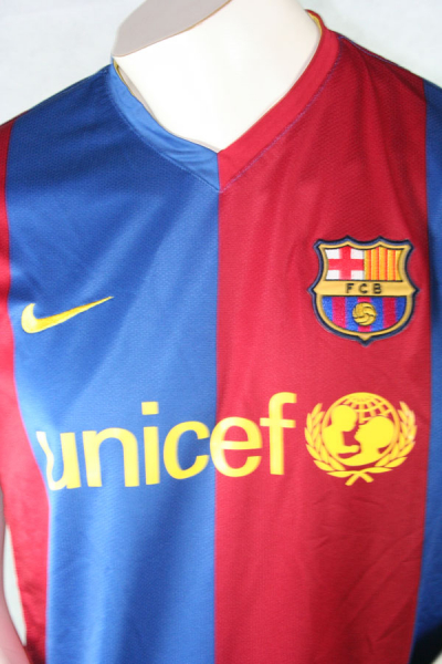 Nike FC Barcelona Trikot 20 Deco 2006/07 Heim Unicef Herren M