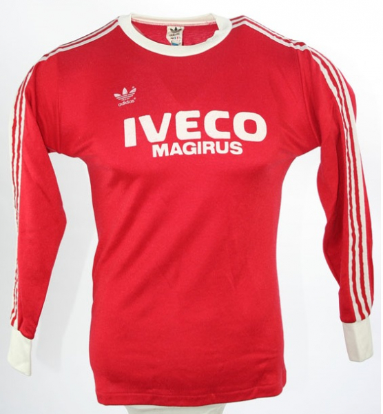Adidas FC Bayern München Trikot 1982-1984 Iveco Rot Heim Herren M