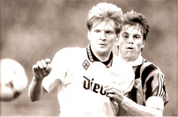 Reebok Borussia Mönchengladbach Trikot 10 Stefan Effenberg 1995/96 BMG Weiß M/XL