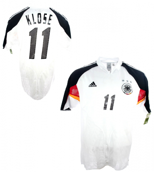 Adidas Deutschland Trikot 11 Miroslav Klose Euro 2004 EM DFB Weiß Herren M