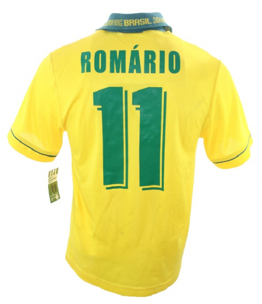 Umbro Brasilien Trikot 11 Romario WM 1994 Weltmeister USA-94 Heim Herren M L XL