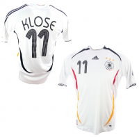 Adidas Deutschland Trikot 11 Miroslav Klose WM 2006 Heim weiß DfB Herren L oder Kinder 164 cm