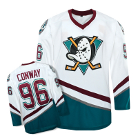 Anaheim Mighty Ducks Camiseta 96 Charlie Conway NHL blanco S/M/L/XL/XXL/XXXL