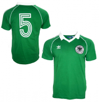 Adidas Alemania camiseta 5 Franz Beckenbauer 1974 verde señor S, M, L o XL