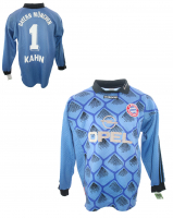Adidas FC Bayern Múnich portero camiseta 1 Oliver Kahn 1997/98 azul Opel senor M