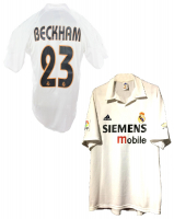 Adidas Real Madrid camiseta 23 David Beckham 100 anos aniversario home blanco senor L