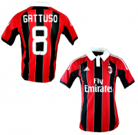 Adidas AC Milan jersey 8 Gennaro Gattuso 2012/13 CL home new men's S/M/L(XL/XXL
