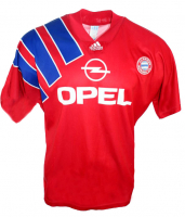 Adidas FC Bayern Múnich camiseta Opel 1991/92 & 1992/93 rojo señor L o XL
