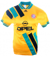 Adidas FC Bayern Munich jersey 1993/94 yellow opel men's M or XL & kids 164 cm
