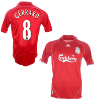 Adidas FC Liverpool jersey 8 Steven Gerrard 2006-08 this is anfield home men's M