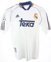 Adidas Real Madrid jersey 7 Raul 9 Suker 10 Seedorf 4 Hierro 1998-00 Teka CL white men's M or L