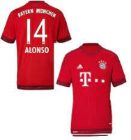Adidas FC Bayern München Trikot 14 Xabi Alonso 2015/16 heim rot Herren XXL/2XL