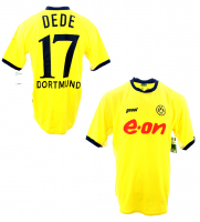 Goool Borussia Dortmund jersey 17 Dede BVB 2003/04 e-on yellow home men's M or XL