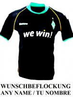 Kappa SV Werder Bremen Trikot 11 Klose 10 Diego 22 Frings 2006/07 we win Schwarz kinder 164-176 cm