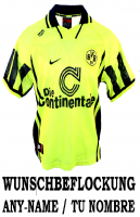 Nike Borussia Dortmund Camiseta 1996/97 Continentale S/M/L/XL/XXL/2XL & el nino 152 cm / 164 cm