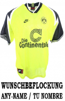 Nike Borussia Dortmund jersey 1995/96 yellow continetnale  men's S/M/L/XL or XXL/2XL