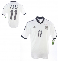 Adidas Alemania camiseta 11 Miroslav Klose copa del mondo 2002 home blanco senor M o XL