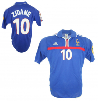 Adidas France jersey 10 Zinedine Zidane Euro 2000 home men's L or XL
