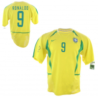 Nike Brazil Jersey 2002 WC 10 Ronaldinho 6 Roberto Carlos 10 Rivaldo new L or XL