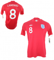 Umbro Inglaterra camiseta 8 Frank Lampard Copa del Mondo rojo senor M/L
