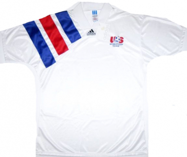 Adidas jersey 1994 USA white home men's XS/S/M/L/XL shirt buy & order cheap online shop - spieler-trikot.de retro, vintage & old football shirts & from super stars