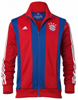 Adidas FC Bayern München jacke 1972 1973 1974 Trainingsjacke blau rot retro Beckenbauer Herren L (B-Ware)