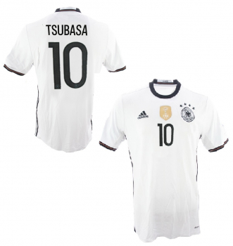 Adidas Deutschland Trikot 10 Tsubasa Ozora Captain Euro 2016 DFB heim weiß Herren M
