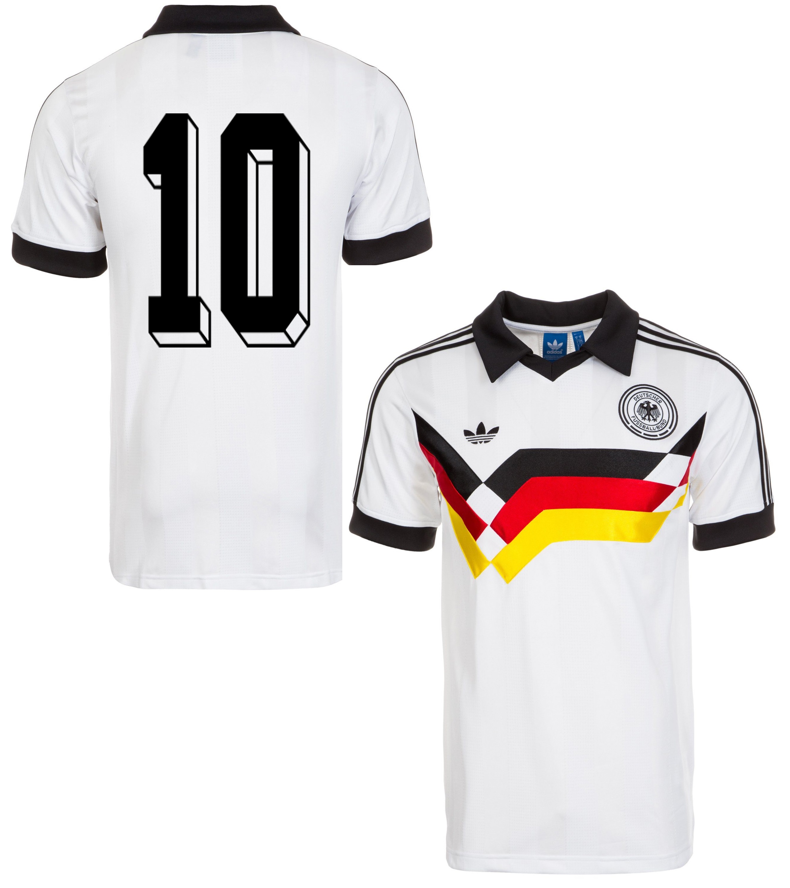 Adidas originals Germany jersey 10 Lothar Matthäus DfB T