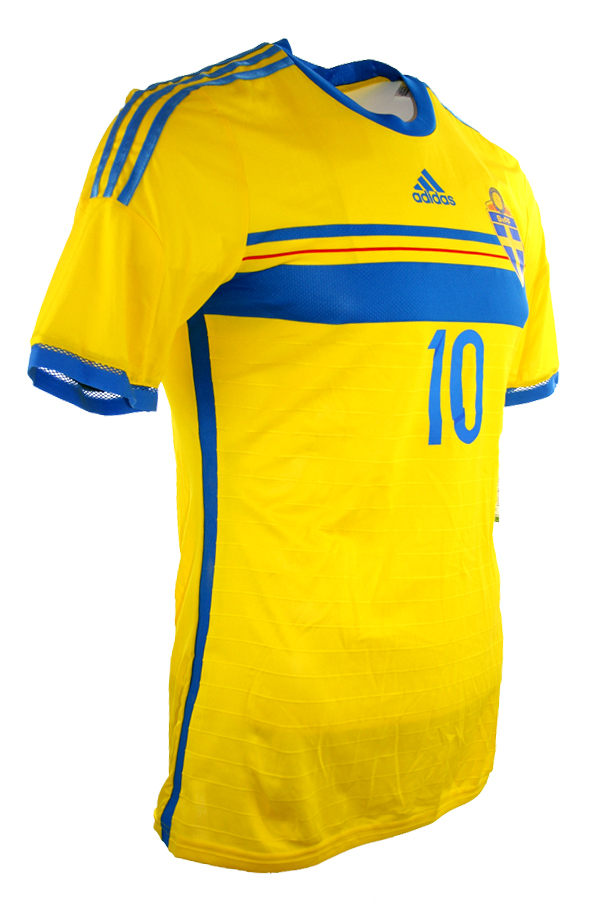 Adidas Sweden jersey 10 Zlatan Ibrahimovic World 2014 Adizero home yellow men's S/M/L/XL/XXL football shirt buy & order cheap online shop - spieler-trikot.de retro, vintage & old football shirts & jersey