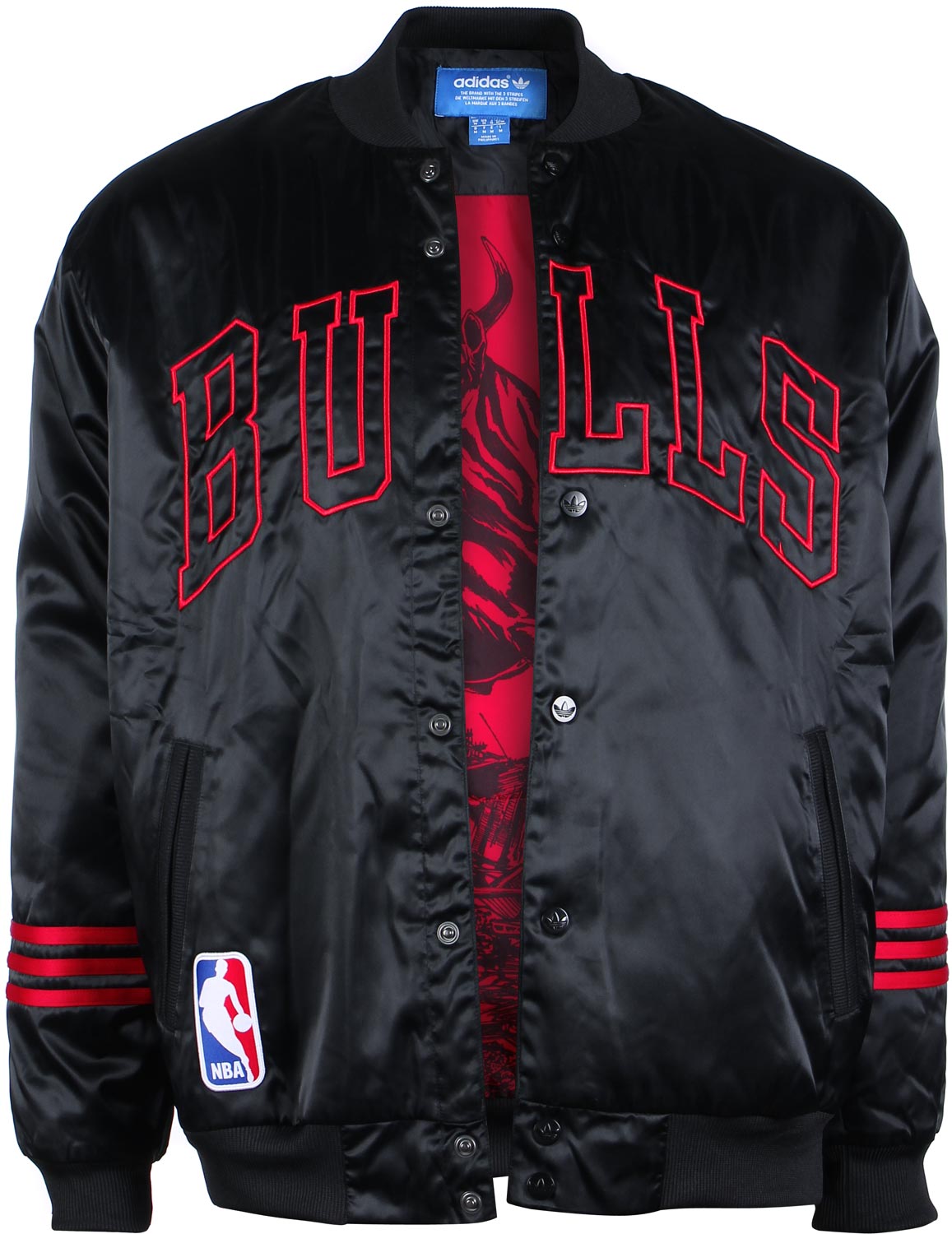 Adidas Chicago Bulls chaqueata NBA baskbásquetbol negro satin senor S/M/L/XL/XXL camiseta comprar tienda online shop - spieler-trikot.de futbol camiseta maglia maillot tricot online shop