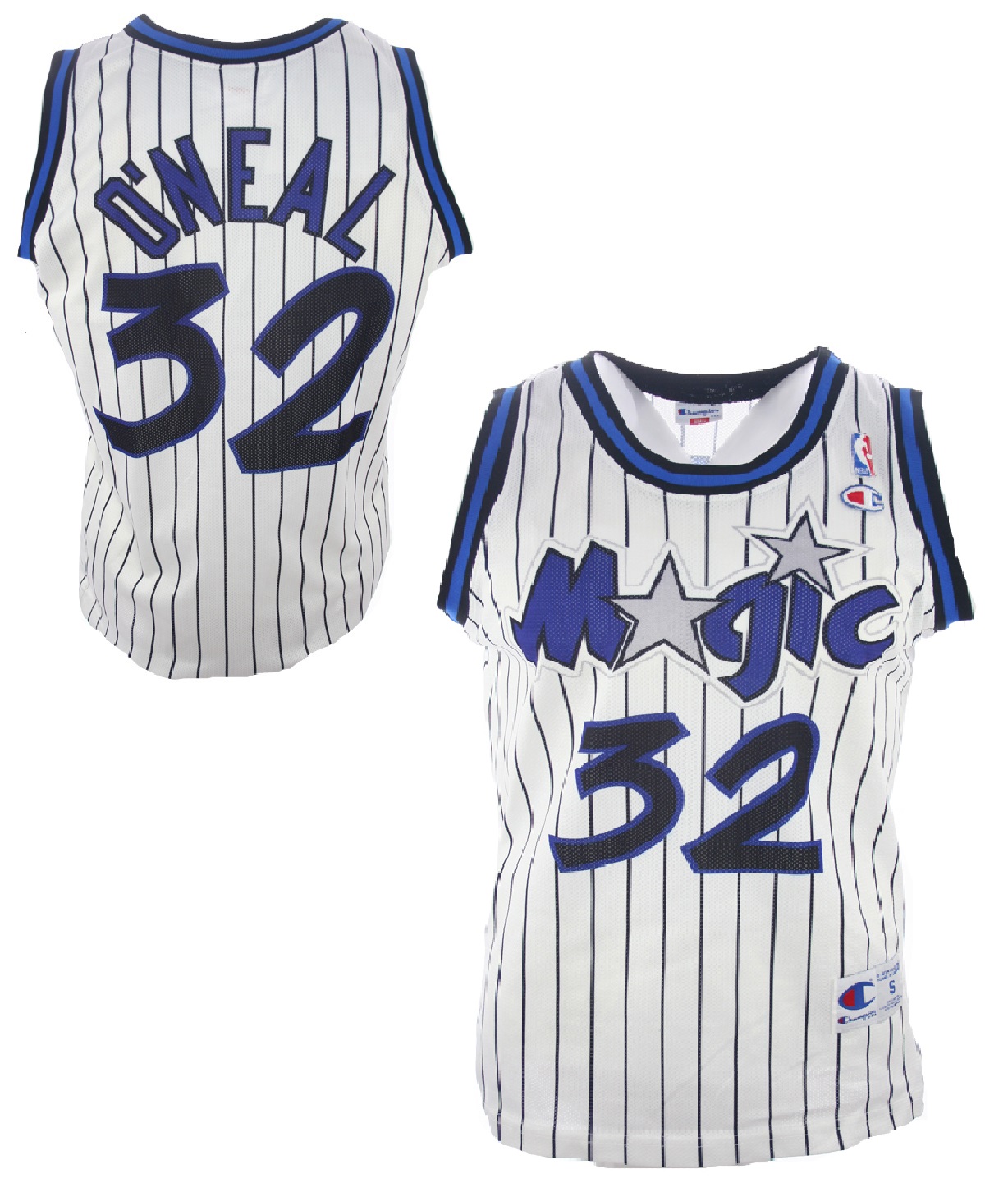 Retro Shaquille O'Neal #32 Orlando Magic Basketball Trikots Stitched Weiß 