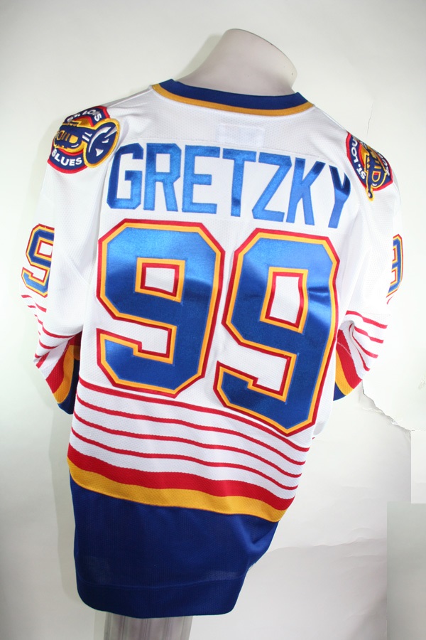 Vintage Starter St. Louis Blues GRETZKY #99 NHL Hockey Jersey Adult L Sewn