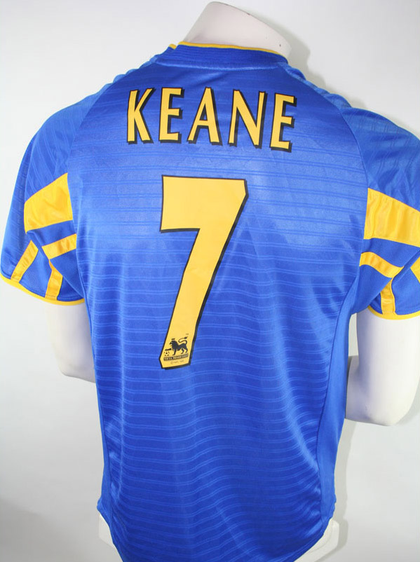 Nike Leeds United jersey 7 Robbie Keane 2001/02 Strongbow blue men's S ...