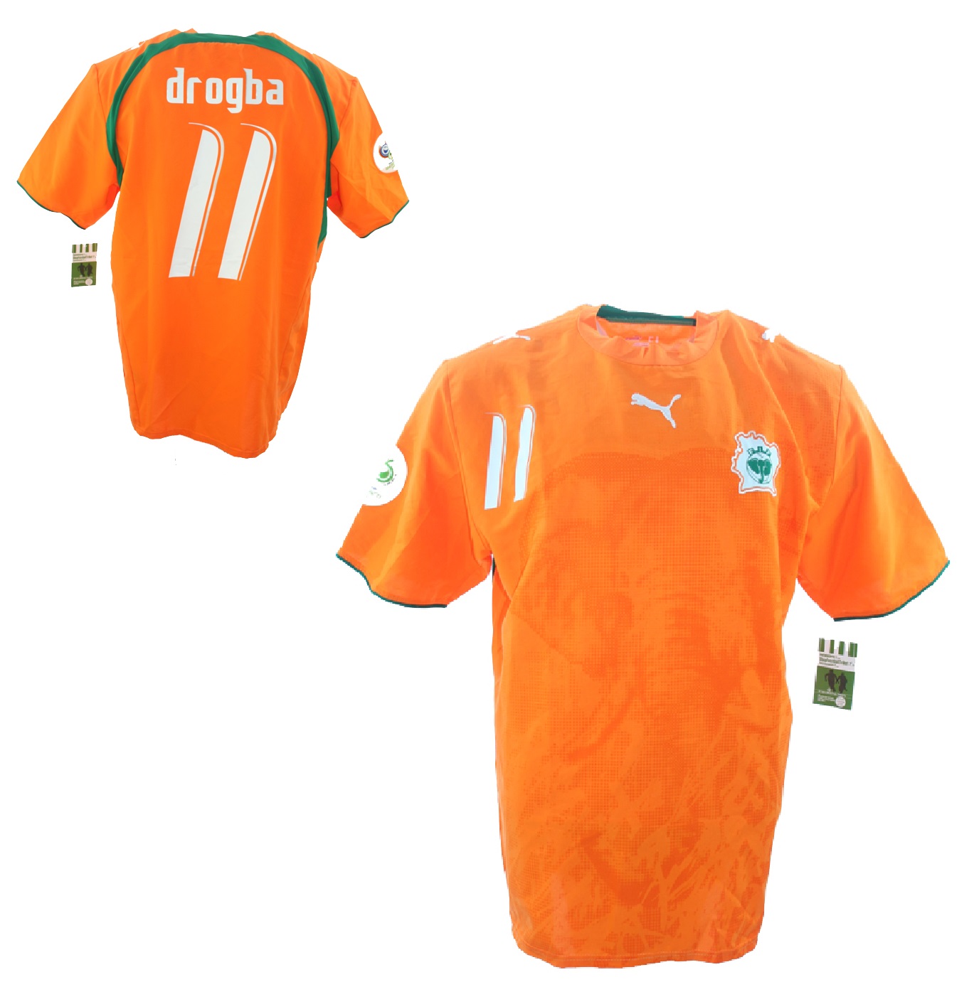 Ivory Coast jersey 11 Didier Drogba 