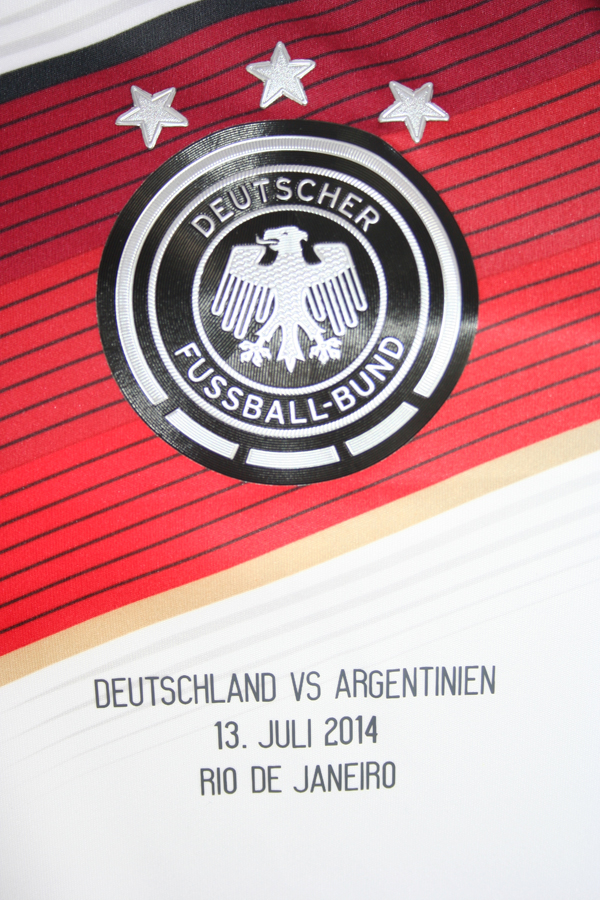 Argentinien Match Detail Finale WM 2014 Patch Flock für Trikot DFB Deutschland 