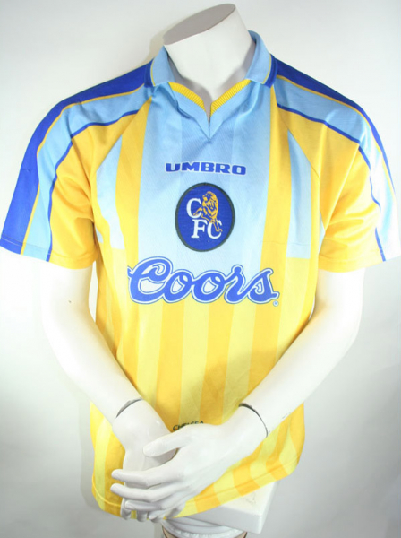 Umbro FC Chelsea jersey 1996/98 Coors Away yellow men's L