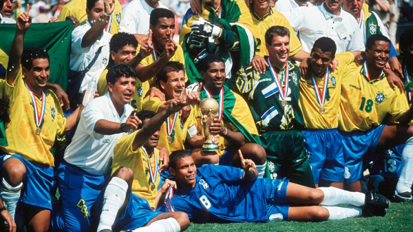 Fully-Customizable Name & Number Brazil 1994 World Cup Jersey Shirt Kit Camiseta Camisa Futebol Rom\u00e1rio Dunga Bebeto Ronaldo Sizes S-XXL