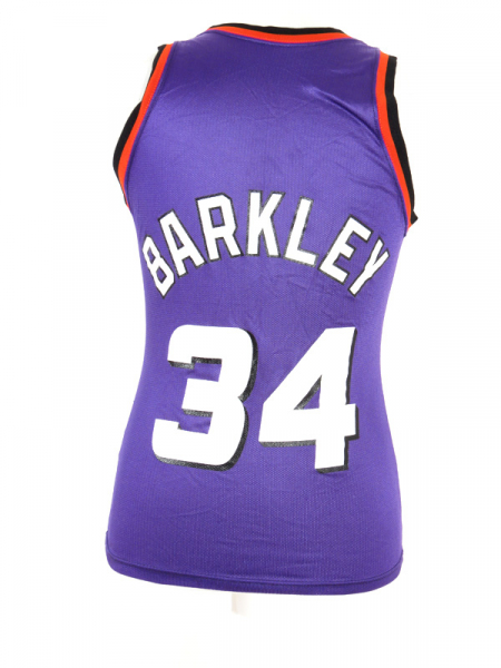 Retro Charles Barkley #34 Phoenix Suns Basketball Trikot Jersey Genäht Lila 